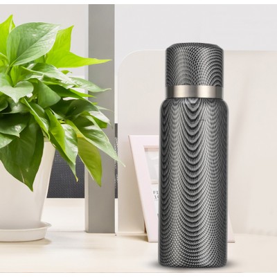 Wood, Flower, Carbon fiber Pattern Stainless Vacuum Sport Bottle