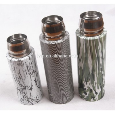 IVIP Cubic Printing Stainless Steel Flower, Camouflage, Carbon Drinking Bottle 500ml 750ml