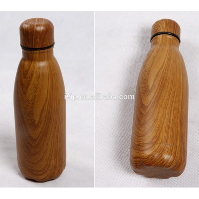 IVIP Wood Stainless Steel Drinking insulated water bottle