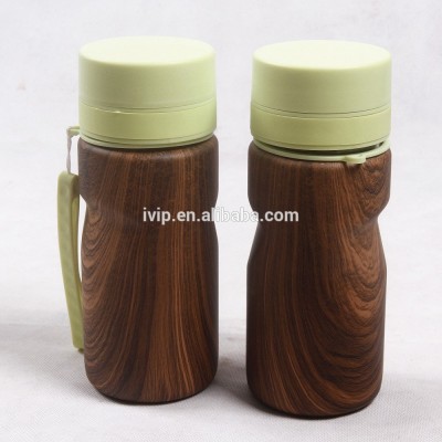 IVIP Water Transfer Printing Stainless Steel Water Bottle 500ML Wood Grain